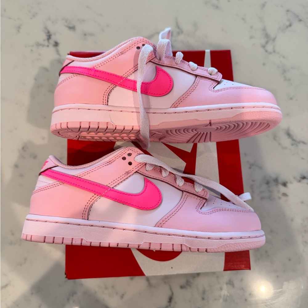 Nike Dunk Low Pink Gradient Leather Sneakers